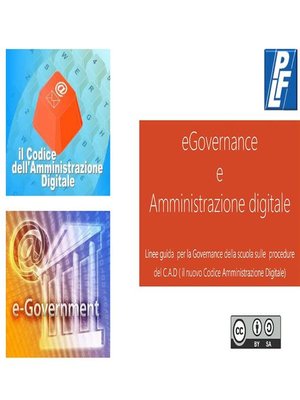 cover image of Egovernance e amministrazione digitale